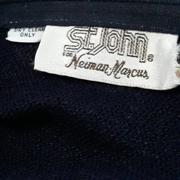 St. John for Neiman Marcus Santana Knit Sheath Dress 8 Office Quiet Luxury - Picture 8 of 8